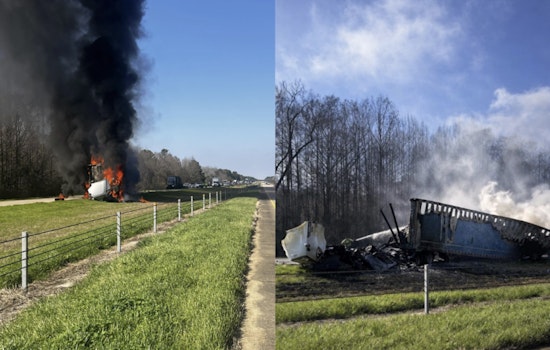 Fiery I-49 Shoulder Crash Kills Trucker Fixing Flat In Natchitoches Parish