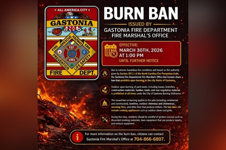 Gastonia Slams Brakes On Backyard Fires As Drought Tightens Grip