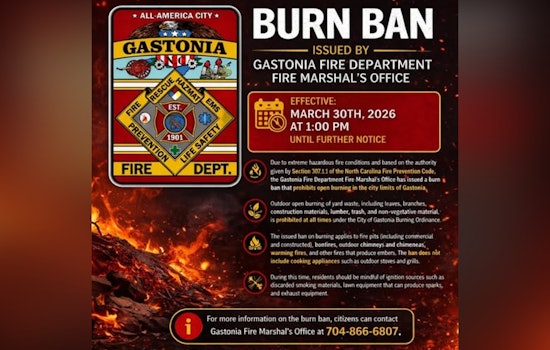 Gastonia Slams Brakes On Backyard Fires As Drought Tightens Grip