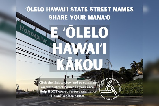 Hawaii DOT Wants You to Help Fix Street Signs, One ʻOkina at a Time