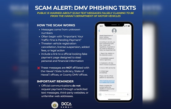 Hawaii Drivers Slammed With Fake DMV Texts In Nasty New Scam