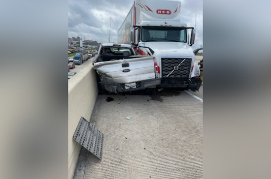Hazmat Truck Crash Turns I-45 into Parking Lot near League City