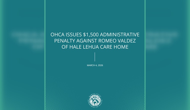 DOH Issues Violation Order To Hale Lehua Carehome Owner