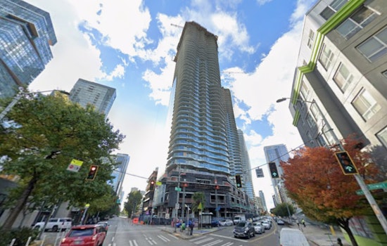 Jumbo Jet Jammed Between Denny Triangle Towers Stuns Seattle