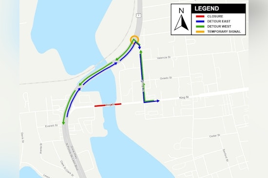 King Street Bridge To Shut Down For Seven-Month San Sebastian Makeover