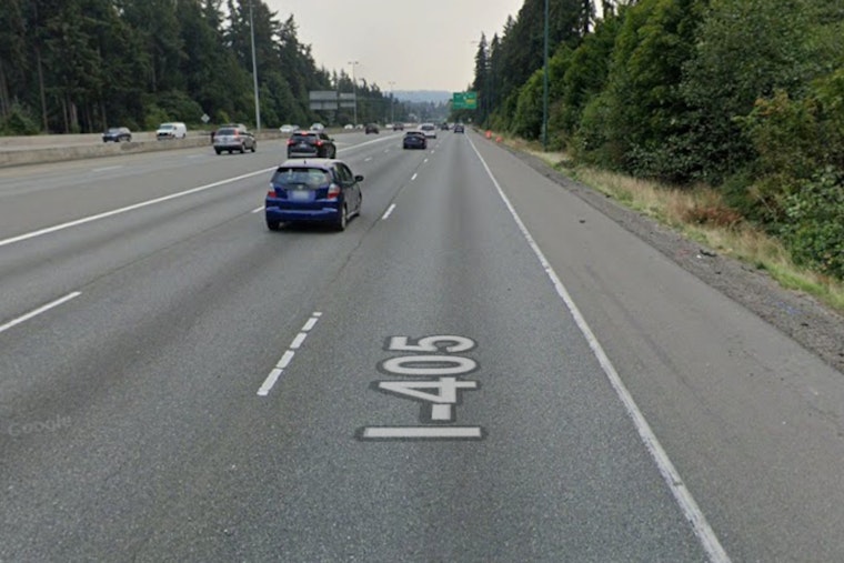 Kirkland Road Crew Corrals Lone Cow Off I-405 Shoulder