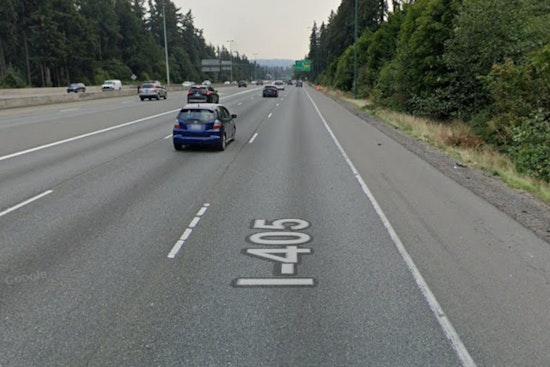 Kirkland Road Crew Corrals Lone Cow Off I-405 Shoulder