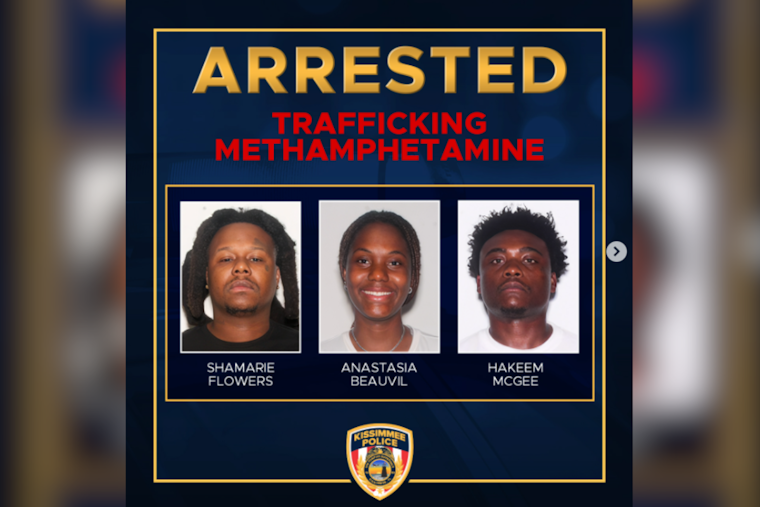 Kissimmee Cops Bag 450 Grams of Meth in Street Sting, Three Collared