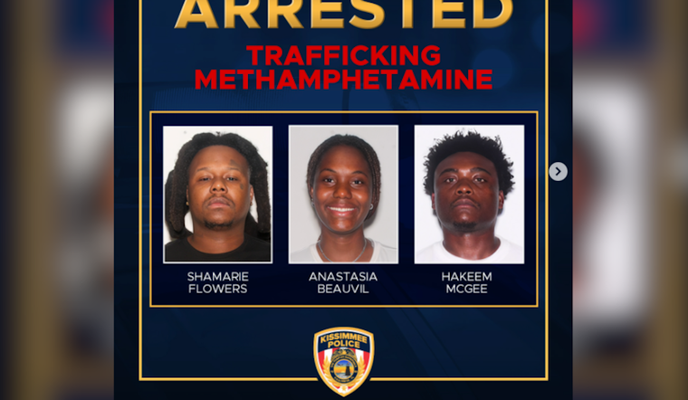 Kissimmee Cops Bag 450 Grams of Meth in Street Sting, Three Collared
