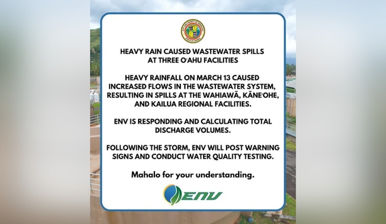 Kona Storm Swamps Oahu, Sends Sewage Gushing Into Lake Wilson, Nuupia Pond