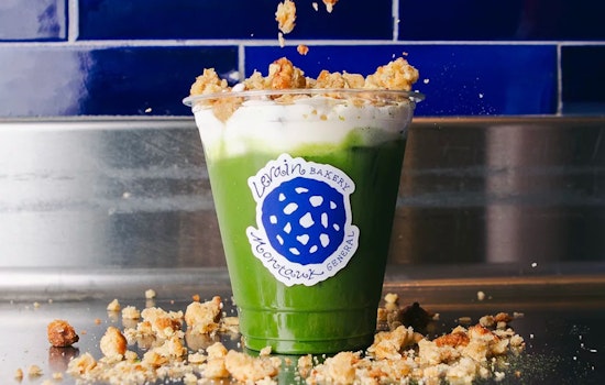 L.A. Fans Line Up Early As Levain Pours Cookie Milk Matcha For One Weekend Only