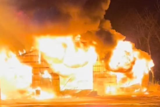 Late-Night Battery Blaze Turns Darlington Garage Into $400K Inferno