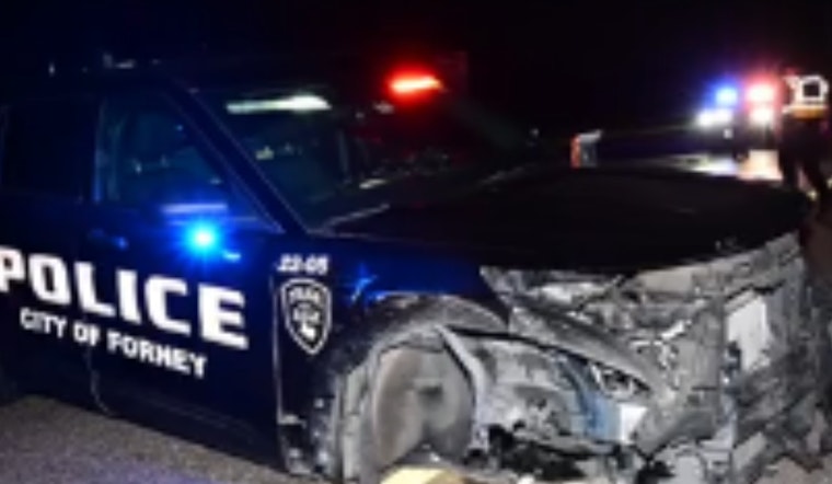 Late-Night Rideshare Smash Wrecks Forney Cop Cars, Leaves Passenger Clinging To Life