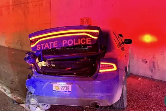Lodge Freeway Chaos As Detroit Driver Slams MSP Cruiser, Bolts On Foot
