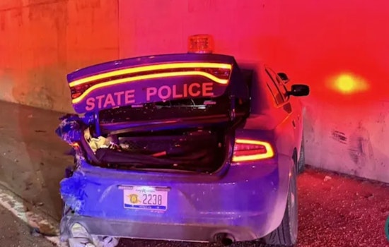 Lodge Freeway Chaos As Detroit Driver Slams MSP Cruiser, Bolts On Foot