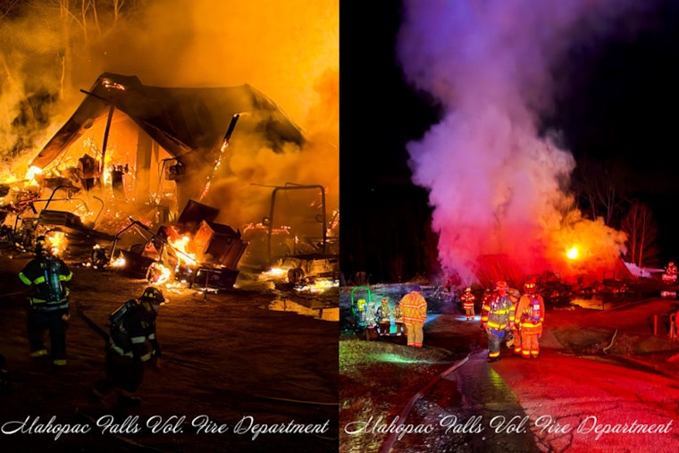Mahopac Golf Course Inferno Guts Maintenance Hub Behind Clubhouse