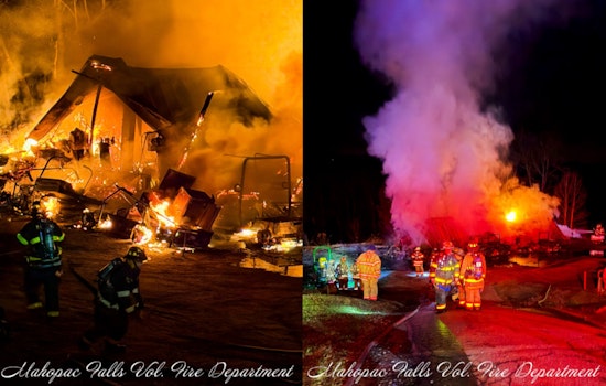 Mahopac Golf Course Inferno Guts Maintenance Hub Behind Clubhouse