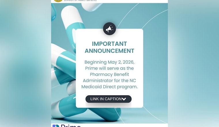 Medicaid Shake-Up: Prime Therapeutics Tapped To Run North Carolina's Drug Benefits