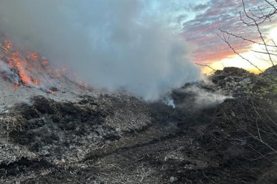 Mulch Inferno By Mounts Park Chokes Skies Over Morrow