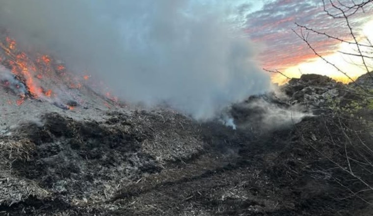 Mulch Inferno By Mounts Park Chokes Skies Over Morrow