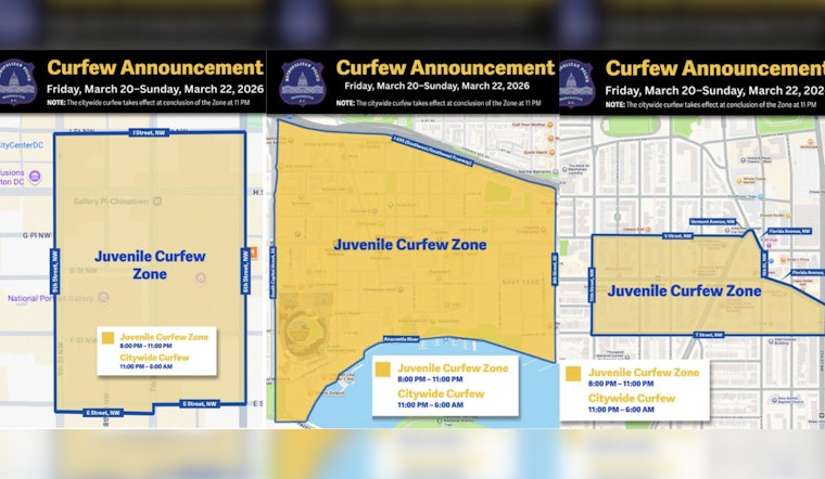 Navy Yard, Chinatown, U Street Hit With 8 P.M. Teen Curfew Blitz