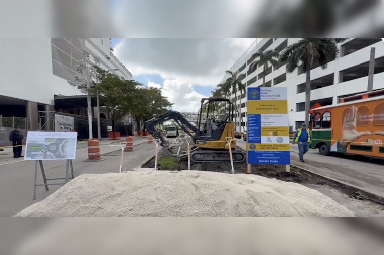 North Bayshore Snarl Gets A Spin As Miami Digs In On New Traffic Circle