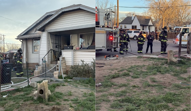 North Denver House Blaze Near 42nd and Fillmore Triggers Blast, Sends Resident to Hospital
