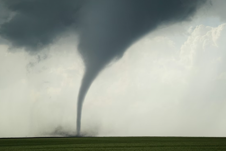 One-Minute Twister Rips Through Cooksville Countryside