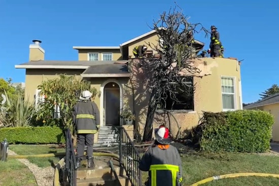 Outside Corona Street Blaze Jumps To Neighboring San Francisco Building