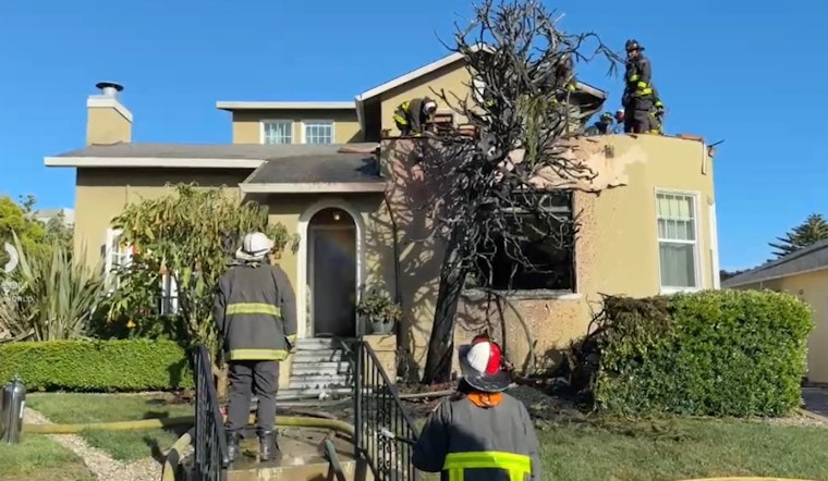 Outside Corona Street Blaze Jumps To Neighboring San Francisco Building