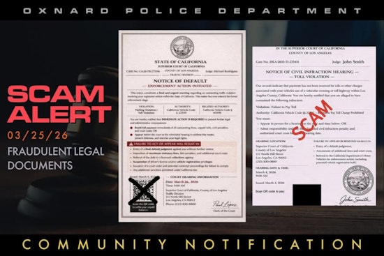 Oxnard Police Warn Of Fake Court Texts With QR Codes