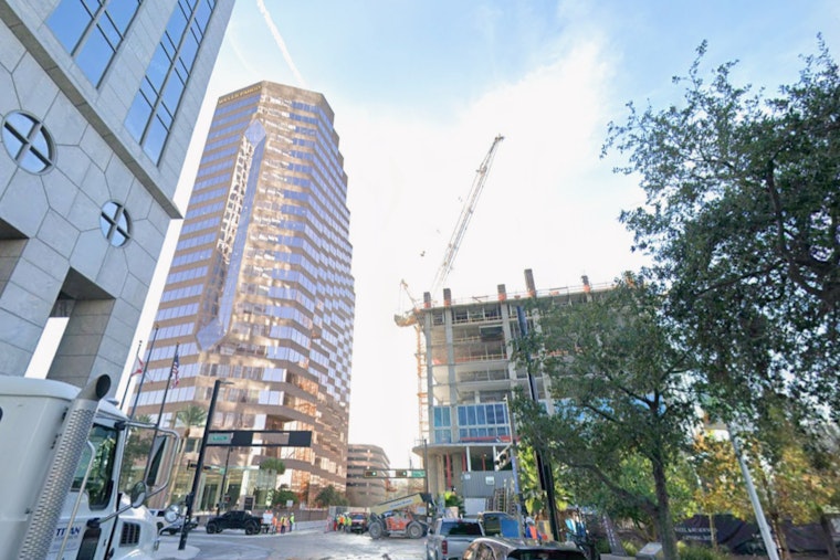 Pendry Tower Muscles Into Tampa Skyline Above The Riverwalk