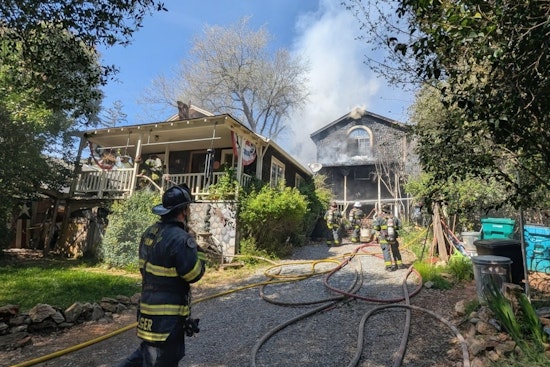 Placerville House Fire Shuts Canal Street, Scrambles School Routes