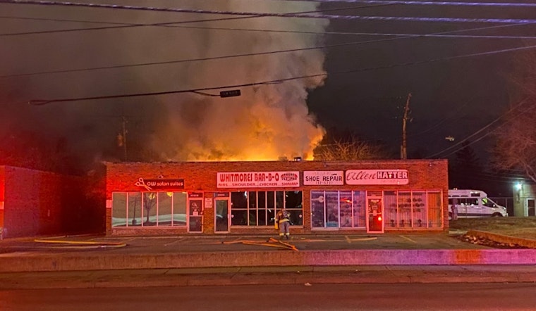 Pre-Dawn Inferno Guts Warrensville Heights Business Strip