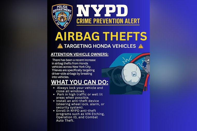 Queens Honda Owners Wake Up To Gutted Wheels As Airbag Crooks Strike