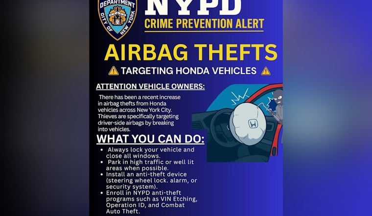 Queens Honda Owners Wake Up To Gutted Wheels As Airbag Crooks Strike