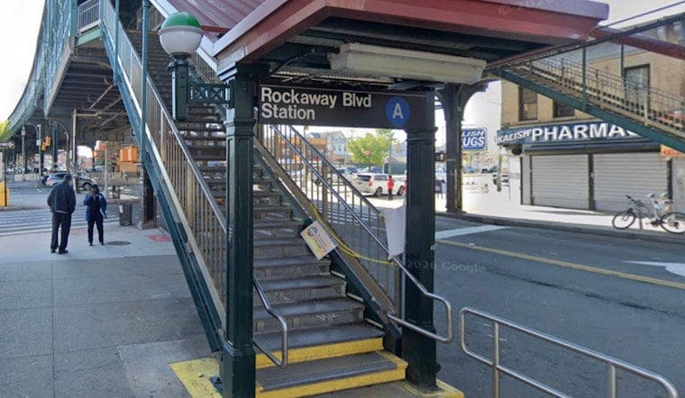 Queens Rider Dragged After A Train Clips Rockaway Blvd Platform Edge