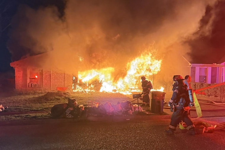 Raging Millington-Area Inferno Guts Rural Home, Hurts No One