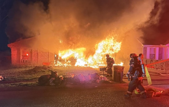 Raging Millington-Area Inferno Guts Rural Home, Hurts No One