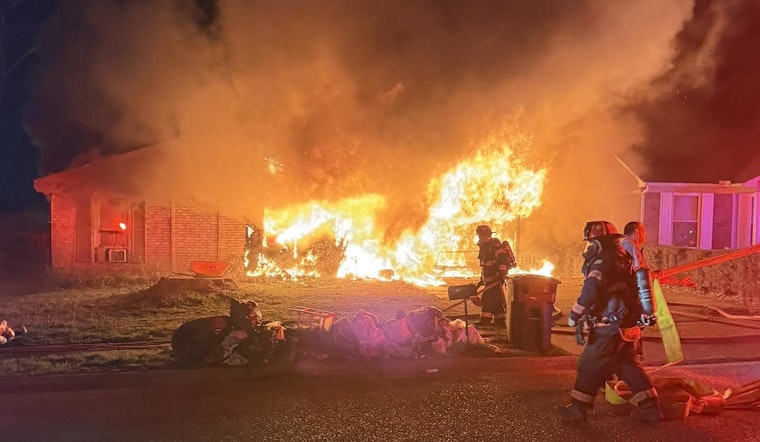 Raging Millington-Area Inferno Guts Rural Home, Hurts No One
