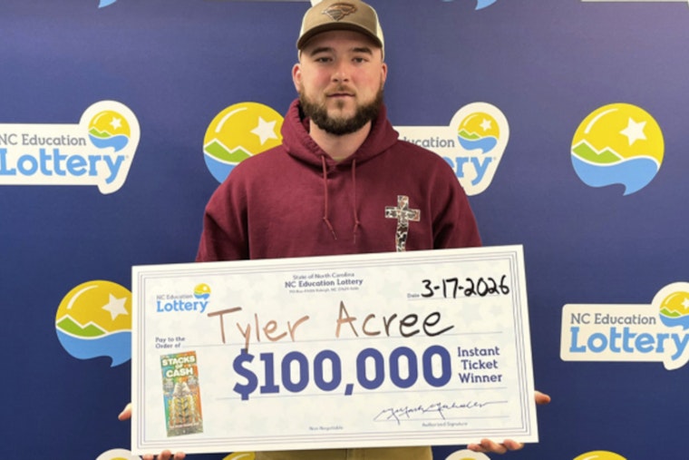 Roanoke Rapids Cloud 9 Erupts As Halifax County Man Hits $100K Scratch-Off