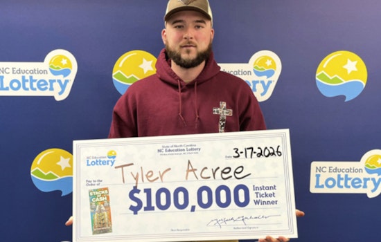 Roanoke Rapids Cloud 9 Erupts As Halifax County Man Hits $100K Scratch-Off