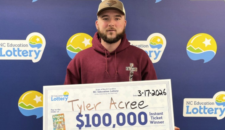 Roanoke Rapids Cloud 9 Erupts As Halifax County Man Hits $100K Scratch-Off