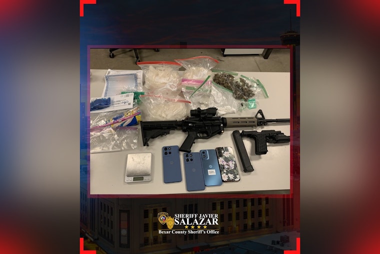 San Antonio West Side Traffic Stop Uncovers 2.4 Kilos Of Meth, Guns And Cash