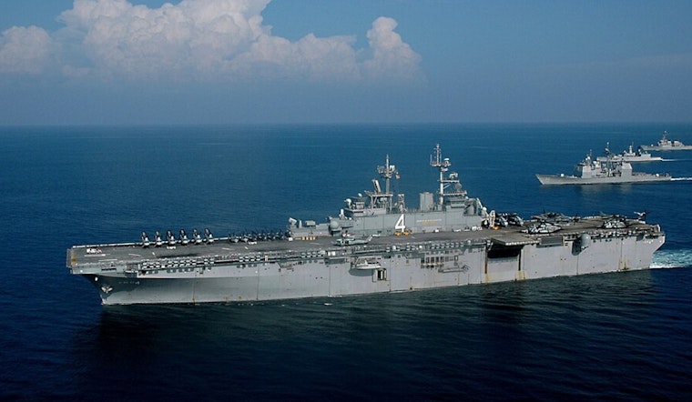 San Diego’s USS Boxer Slips Out Of Harbor On High-Tension Middle East Mission