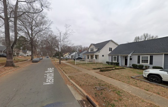 Smoke Pours Over Keswick Avenue As Charlotte Fire Crews Rush In
