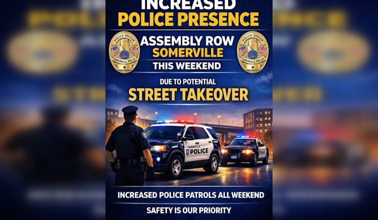 Street Takeover Jitters Have Somerville Cops Beefing Up Assembly Row Patrols