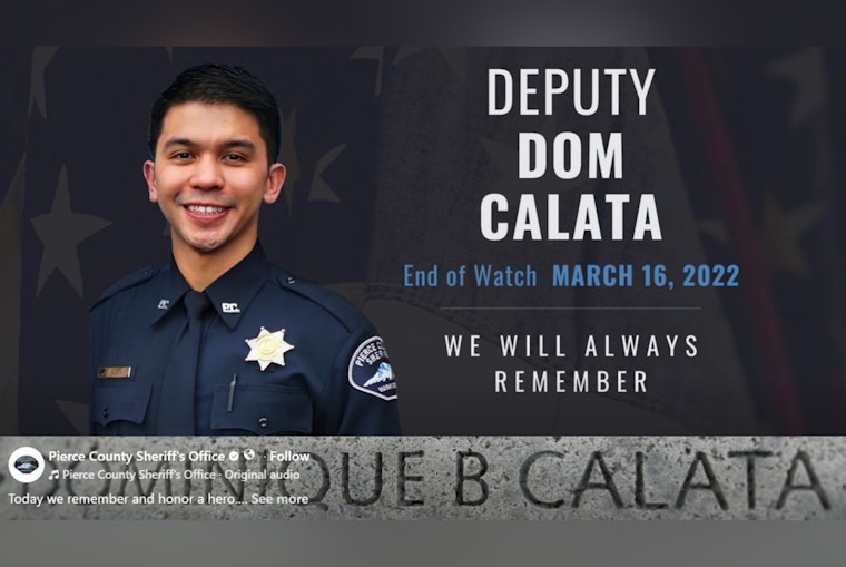 South Sound Stops To Salute Fallen Deputy Dom Calata On Anniversary