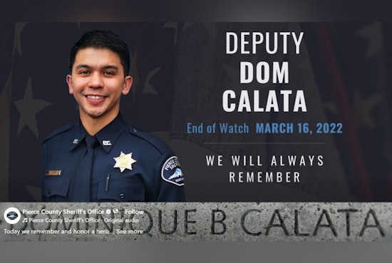 South Sound Stops To Salute Fallen Deputy Dom Calata On Anniversary