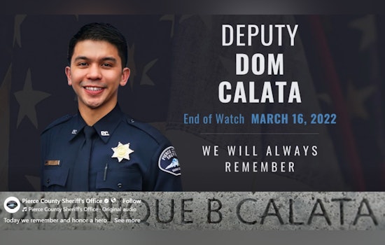 South Sound Stops To Salute Fallen Deputy Dom Calata On Anniversary